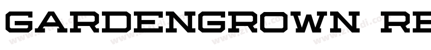 GARDENGROWN REGULAR字体转换 GARDENGROWN REGULAR字体转换